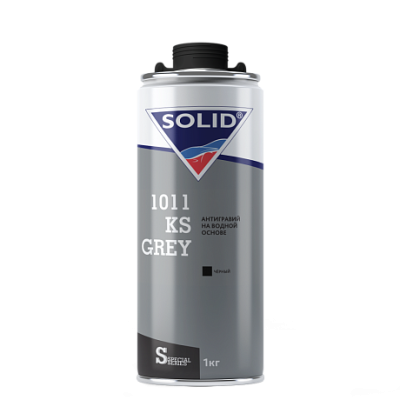 Антигравийное средство SOLID 1011 KS (1,0кг.) -  на водной основе, цвет: черный