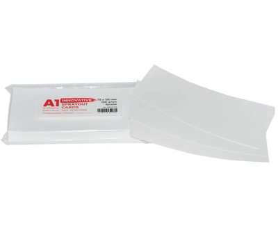 Тест-пластины инновационные А1 Innovative Sprayout cards white 75mm x 150mm БЕЛЫЕ