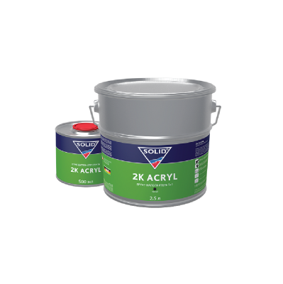 Грунт-наполнитель 5+1 SOLID2K ACRYL (2500+500мл) , цвет: черный (в комп. с отвердит.)
