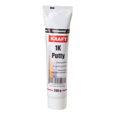 Шпатлевка отделочная "KRAFT 1K PUTTY" однокомпонентная, нитроцеллюлозная 200гр