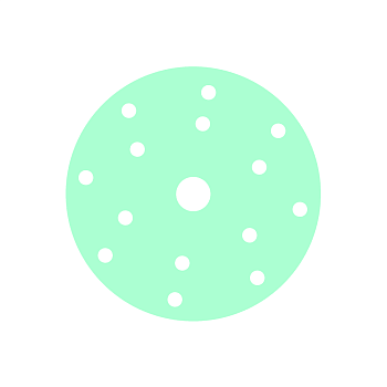 Абразив в кругах D=150мм с 15 отв. на cинт. ткани H600,CLED-S-HP-15-D150-0600, 100 шт./уп.