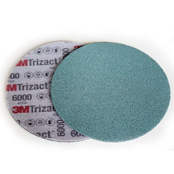 Наждачная бумага в кругах 3М 51130 Trizact/Тризак, D150, полировальный P6000