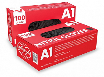 Перчатки A1 Нитриловые размер М