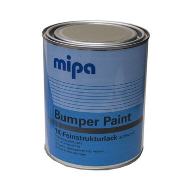 Краска структурная краска для бампера  MIPA Bumper Paint 1K черная 1л