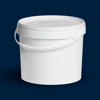 Банка пластиковая 5,7л с крышкой белая: Купить выгодно в Воронеже с доставкой