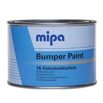 Краска структурная краска для бампера  MIPA Bumper Paint 1K серая 0,5л