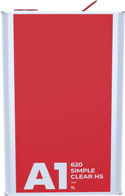 Лак А1 620 SIMPLE CLEAR HS - в комплекте с быстрым отвердителем (1л +0,5л) 