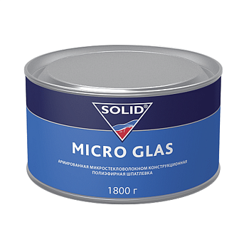 Шпатлевка наполнительная SOLID MICRO GLAS - (1800гр) ,усиленная микростекловолокном