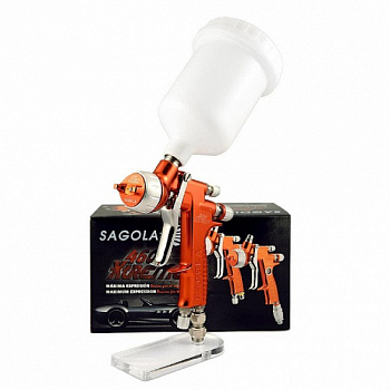 Краскопульт/Краскораспылитель SAGOLA 4600 для лака с воздушной головой Clear, дюзой 1,4. 