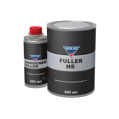 Грунт-наполнитель 4+1 SOLID PROFESSIONAL LINE FULLER HS WHITE  (800+200 мл): белый ( комплект)