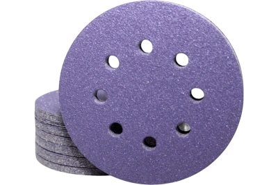 Наждачная бумага CERAMAX PURPLE PAPER в кругах D=125 мм, 8 отв., P500
