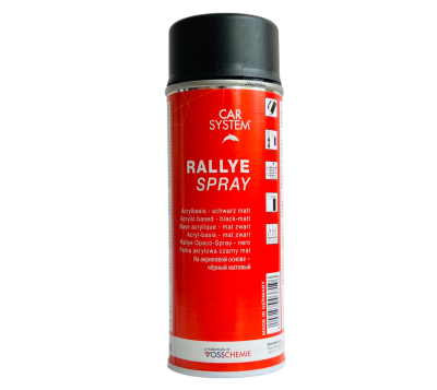 Краска аэрозольная Rallye Spray Matt черная матовая 400 мл