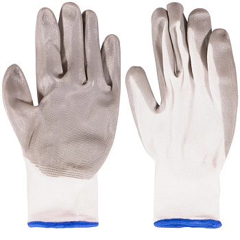 Перчатки нейлоновые с нитриловым покрытием 10" 12471М  фото