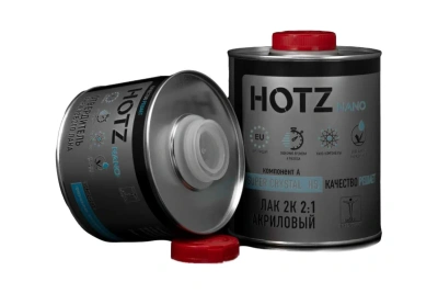 Лак акриловый 2К HS 2+1 HOTZ SUPER CRYSTAL б/ж 1л + отвердитель HOTZ 500мл 