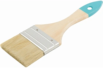 Кисть флейцевая, натур.светлая щетина, деревянная ручка 2" (50мм) 00705М : Купить выгодно в Воронеже с доставкой