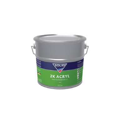 Грунт-наполнитель 5+1 SOLID2K ACRYL (2500+500мл) , цвет: серый (в комп. с отвердит.)