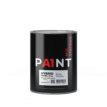 КОМПЛЕКТ Грунт-наполнитель A1 HYBRID PRIMER GREY/СЕРЫЙ 4л + Отвердитель 1л+Разбавитель1л 