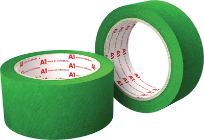 Лента малярная A1 GREEN LINE tape  36 мм x 40м: Купить выгодно в Воронеже с доставкой