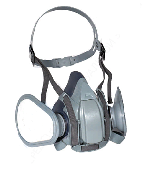Полумаска/Респиратор A1 БРИЗ-4206 В СБОРЕ- М (Предфильтр БРИЗ-1006 P2 R"