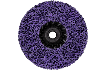 Диск зачистной полимерный, фиолетовый, посадочный диаметр 22,2 мм, 125 мм