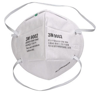 Маска 9002V-1 anti-dust respirator (без клапана) (50шт.в уп.)(КИТАЙ)