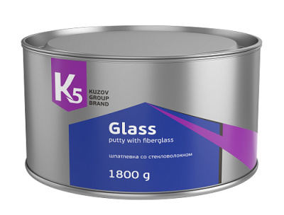 Шпатлевка К5 Glass со стекловолокном 1800 г.
