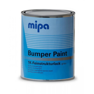 Краска структурная  для бампера  MIPA Bumper Paint 1K серая 1л