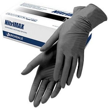 Перчатки нитриловые NITRIMAX черные (100шт) L