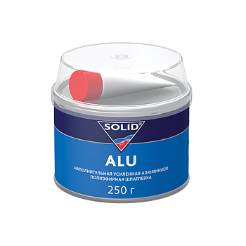 Шпатлевка наполнительная SOLID ALU - (250 гр), усиленная алюминием 