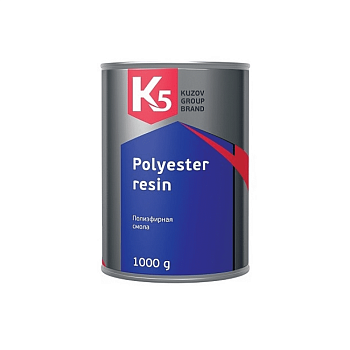 Polyester resin K5 (1000 гр). Полиэфирная смола в комплекте с отвердителем.