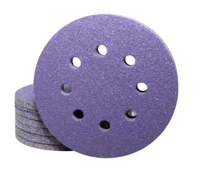 Наждачная бумага CERAMAX PURPLE PAPER в кругах D=125 мм, 8 отв., P320 в Воронеже