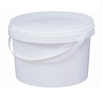 Банка пластиковая 2,3л с крышкой белая: Купить выгодно в Воронеже с доставкой