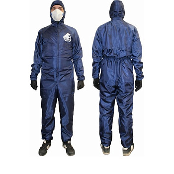 Комбенизон малярный многоразовый синий размер L Русский мастер 